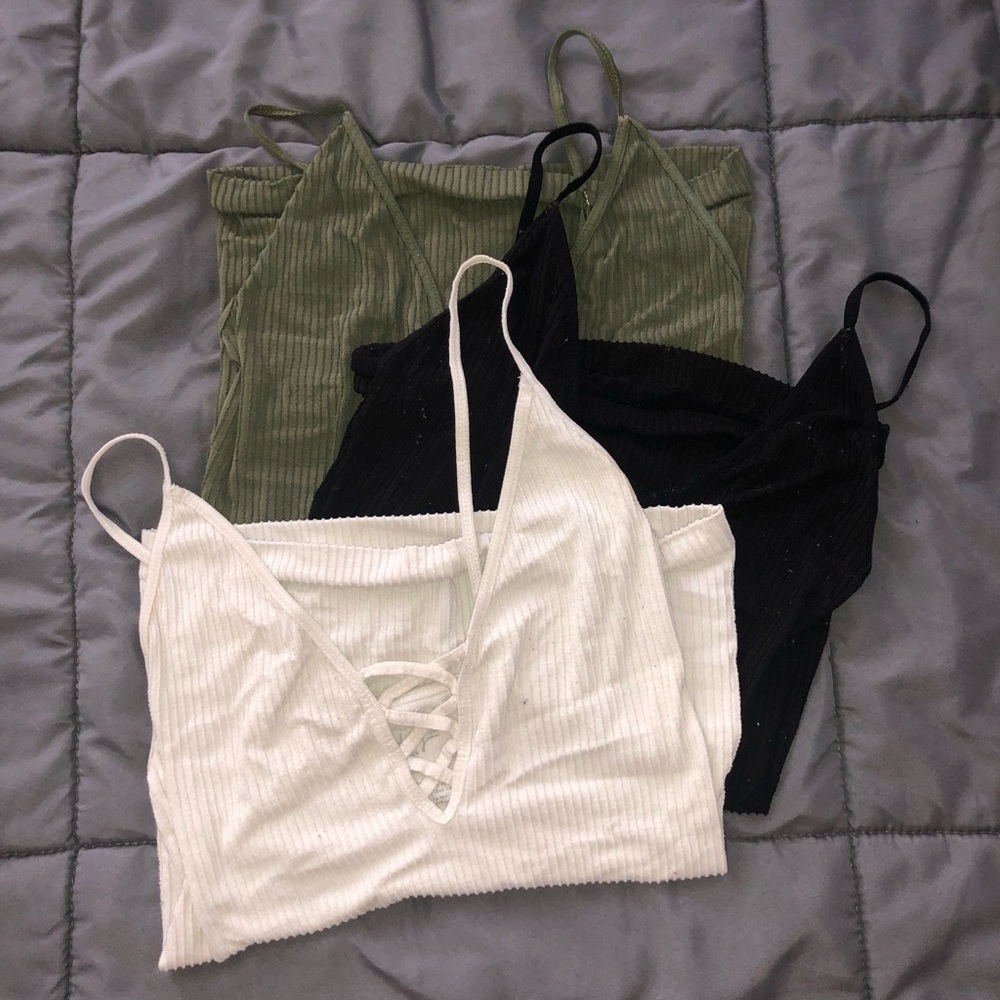 FREE PEOPLE BUNDLE. crossfire cami 3 colors. Small